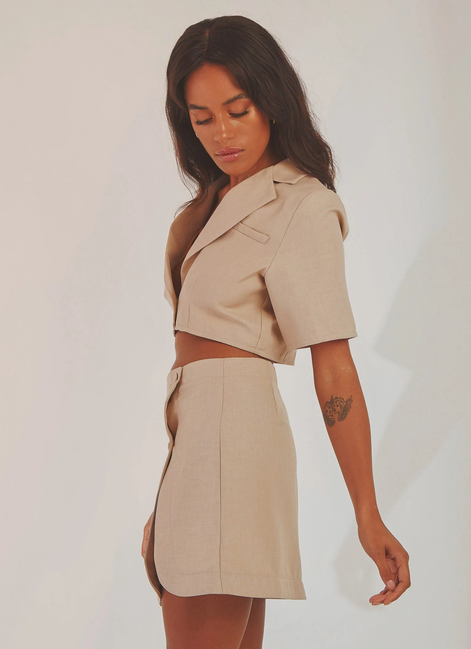 Peppermayo Exclusive New York City Skirt - Taupe New & Most Loved 6 Peppermayo Exclusive New York City Skirt - Taupe New & Most Loved