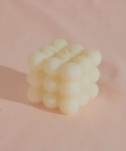 Manara Home Bubble Cube Candle - Cream New Accessories