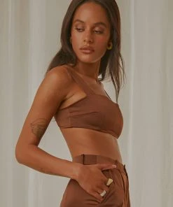 Peppermayo Exclusive New Space Crop - Choc Brown New & Most Loved 10 Peppermayo Exclusive New Space Crop - Choc Brown New & Most Loved