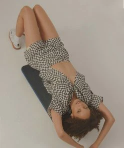 Vacancy Supply New & Most Loved Turbocharge Organic Linen Shorts - Charcoal - White