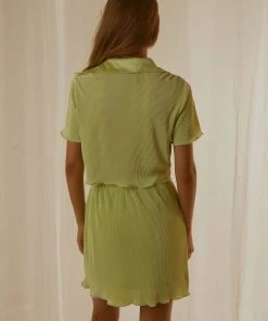 Peppermayo Exclusive Sun Downer Cropped Shirt - Lime Green New & Most Loved 11 Peppermayo Exclusive Sun Downer Cropped Shirt - Lime Green New & Most Loved