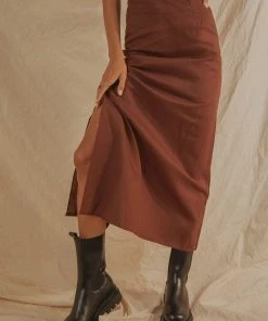 Peppermayo Exclusive Beach Club Linen Tie Skirt - Choc Brown New & Most Loved 9 Peppermayo Exclusive Beach Club Linen Tie Skirt - Choc Brown New & Most Loved