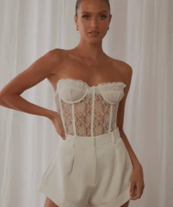 Lioness Fashion In Bloom Mini Short - White New Bottoms 8 Lioness Fashion In Bloom Mini Short - White New Bottoms