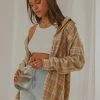 Peppermayo Exclusive New & Most Loved Day Trip Oversized Flannel Shirt - Beige Check 2 Peppermayo Exclusive New & Most Loved Day Trip Oversized Flannel Shirt - Beige Check