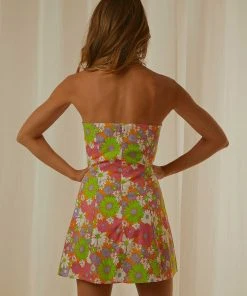 Peppermayo Exclusive Petit Fleur Tube Mini Dress - 70s Floral New & Most Loved