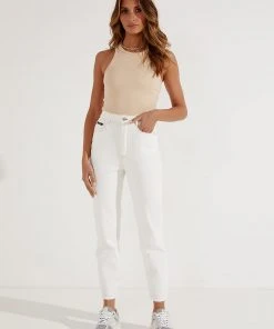 BY DYLN Harlow Mom Jean - Milk New & Most Loved 4 BY DYLN Harlow Mom Jean - Milk New & Most Loved