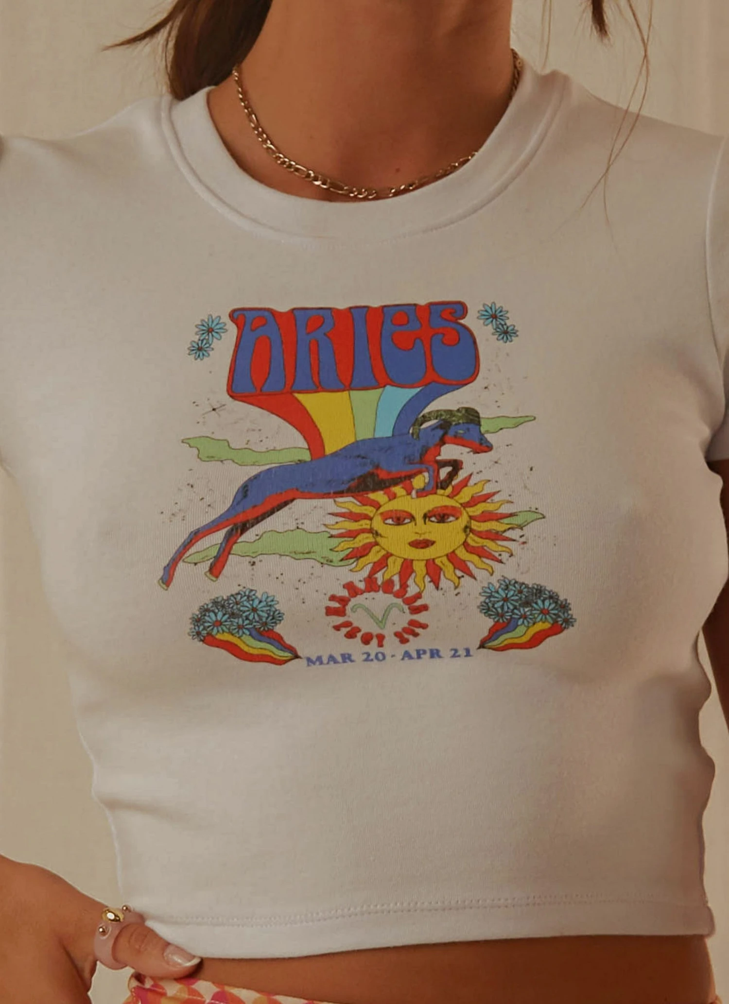 Wrangler Aries Baby Tee - White 8 Wrangler Aries Baby Tee - White