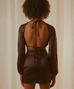 Peppermayo Exclusive Musier Crop Top - Chocolate New & Most Loved