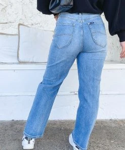Lee High Straight Jean - Supple Blue