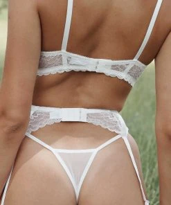 Kat The Label Maverick Garter - White 4 Kat The Label Maverick Garter - White