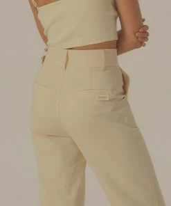 Vacancy Supply Endless Road Twill Pant - Creme New & Most Loved 10 Vacancy Supply Endless Road Twill Pant - Creme New & Most Loved