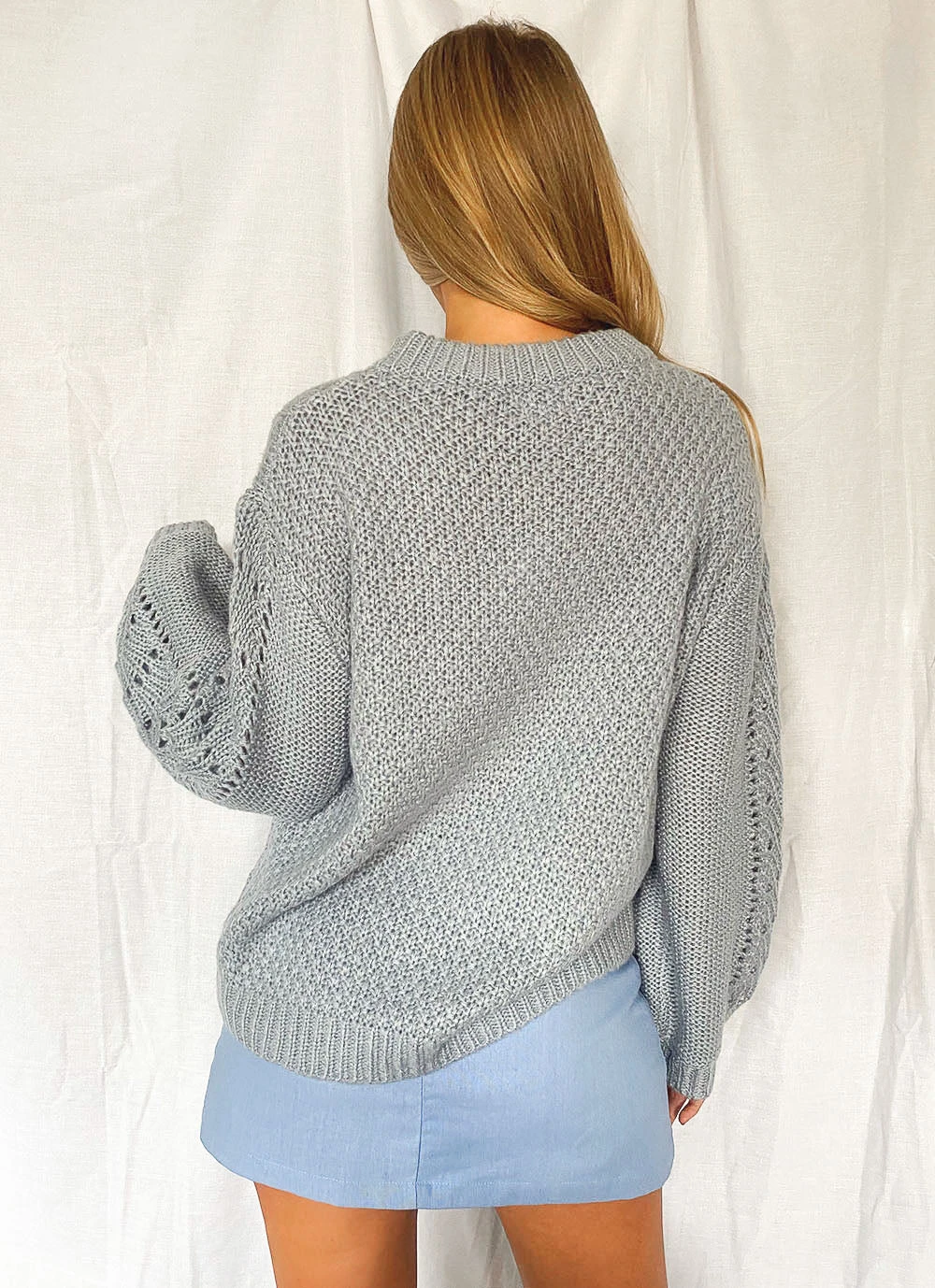 Peppermayo Cloud Nine Knit Jumper - Grey Blue 7 Peppermayo Cloud Nine Knit Jumper - Grey Blue