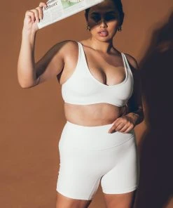 LaHana Swim Pippa Biker Short - Ribbed White New & Most Loved 11 LaHana Swim Pippa Biker Short - Ribbed White New & Most Loved