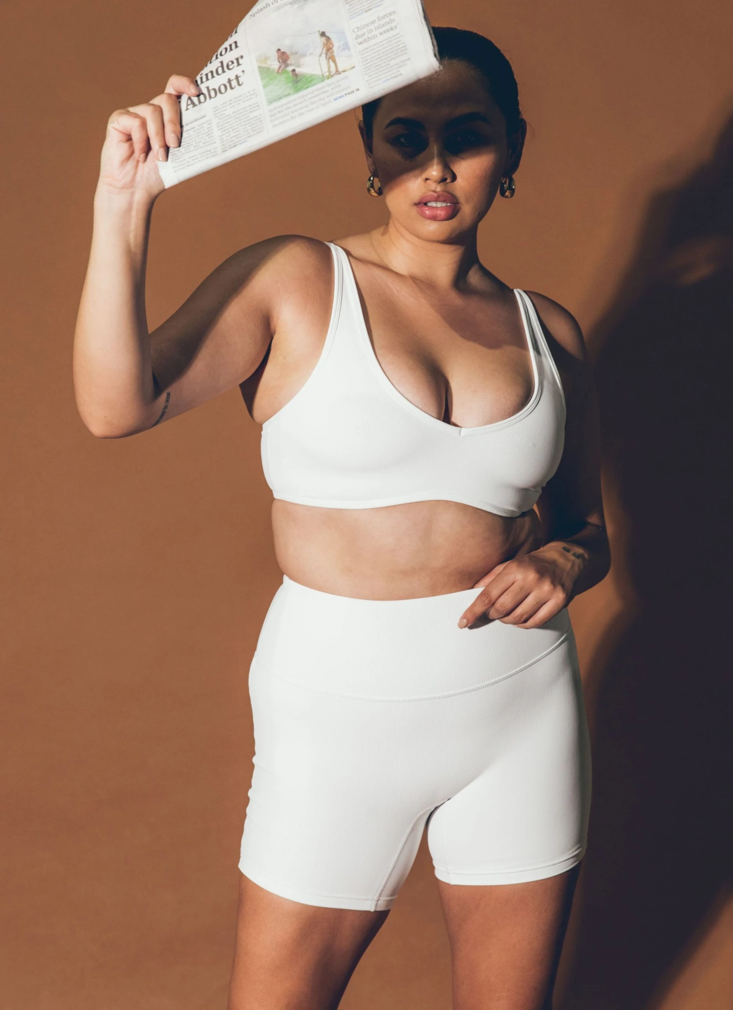 LaHana Swim Pippa Biker Short - Ribbed White New & Most Loved 5 LaHana Swim Pippa Biker Short - Ribbed White New & Most Loved