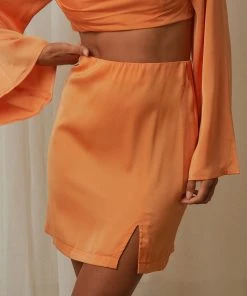 Peppermayo Runway Ready Mini Skirt - Orange