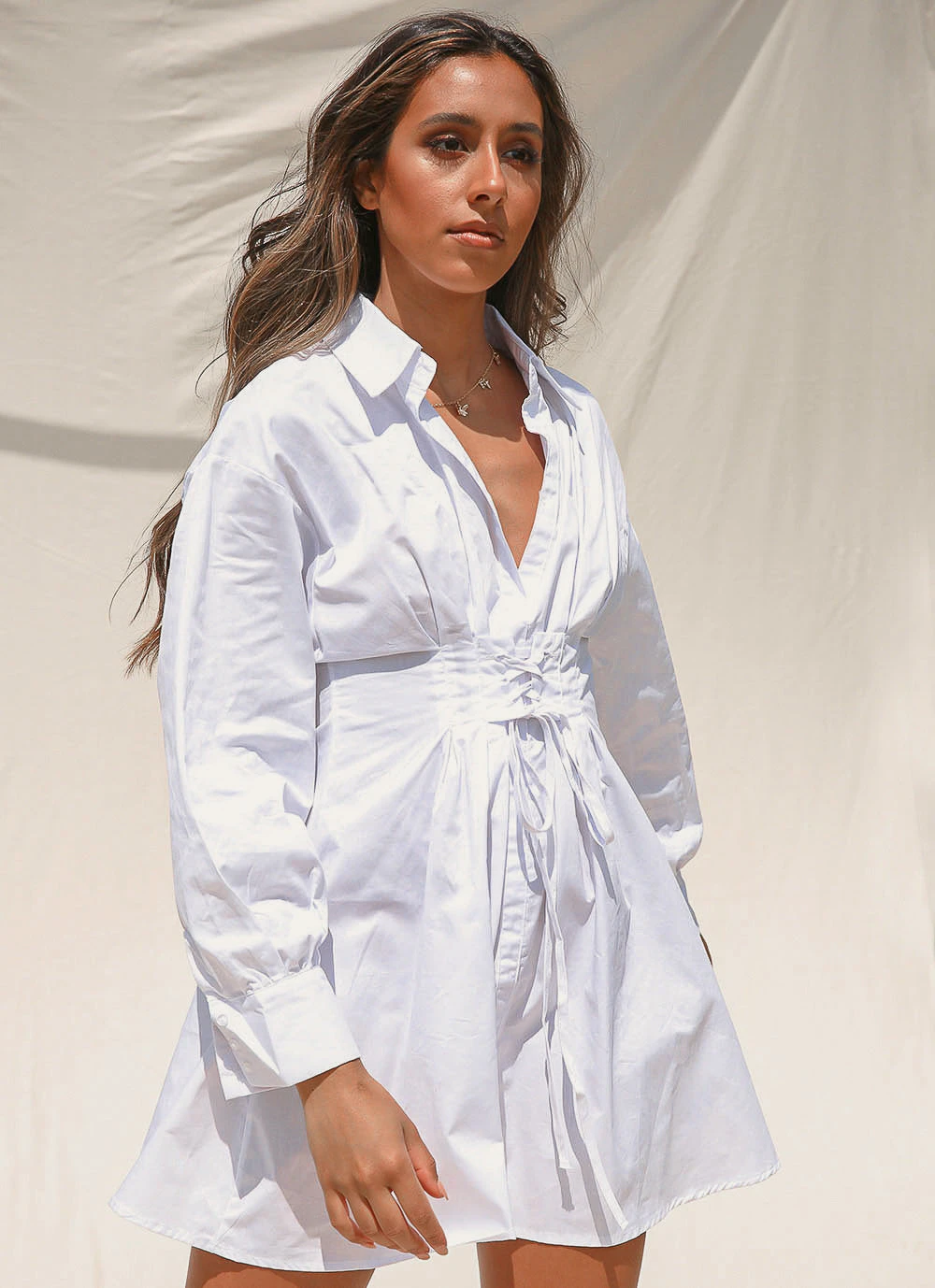 Peppermayo On Duty Dress - White 4 Peppermayo On Duty Dress - White