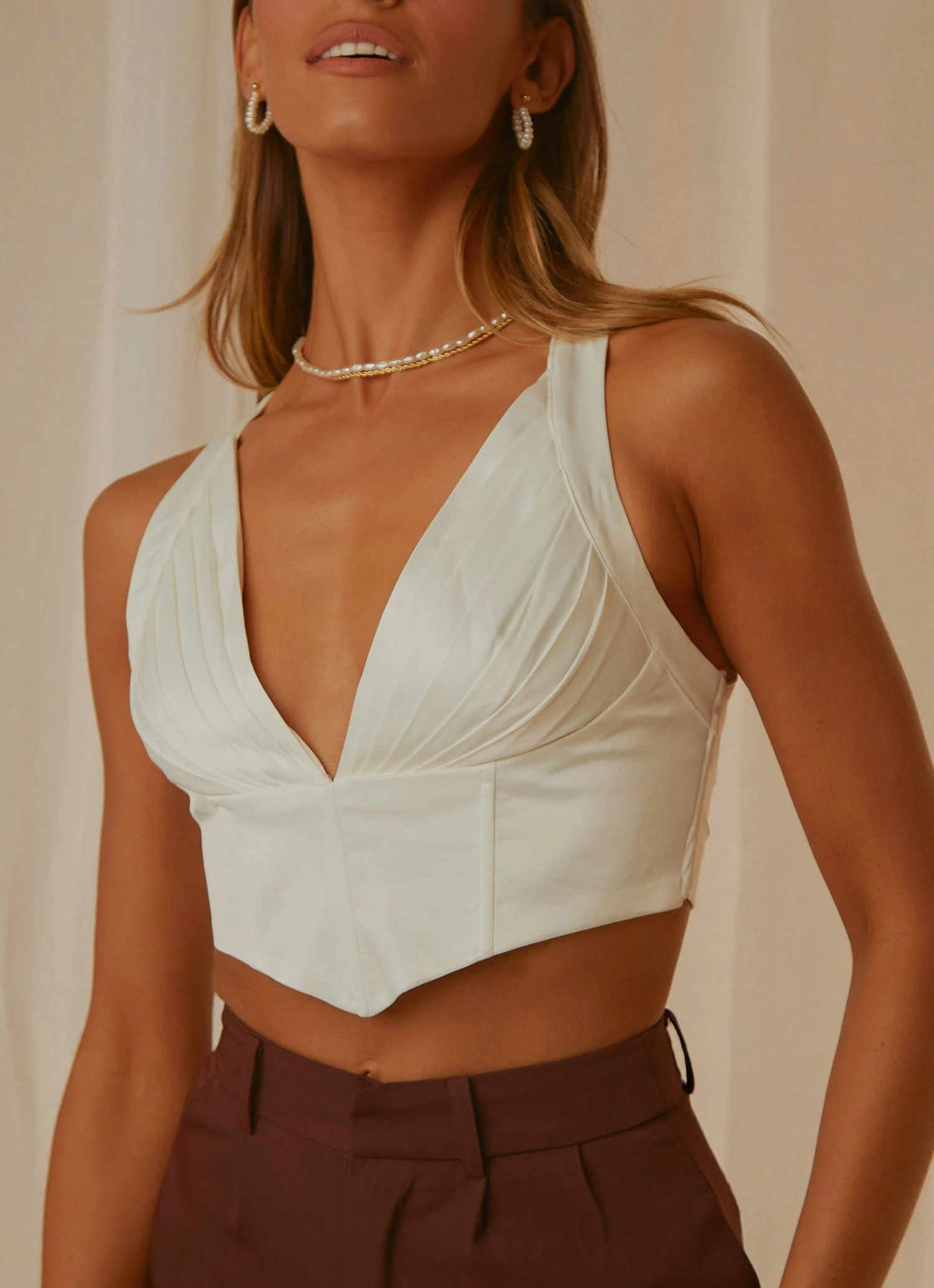 Peppermayo Fall For You Bustier - White 3 Peppermayo Fall For You Bustier - White