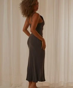 Nude Lucy New & Most Loved Gia Cupro Dress - Coal
