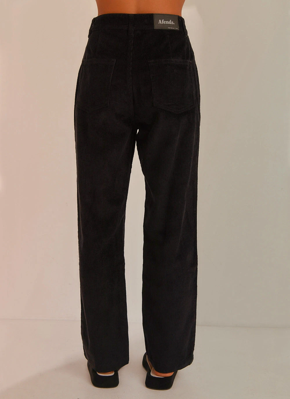 Afends Shelby Hemp Corduroy High Waist Wide Leg Pant - Black New & Most Loved 8 Afends Shelby Hemp Corduroy High Waist Wide Leg Pant - Black New & Most Loved
