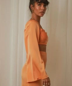 Peppermayo Raise The Bar Crop - Orange 10 Peppermayo Raise The Bar Crop - Orange