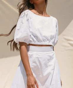 Peppermayo New & Most Loved Little Sun Crop Top - White