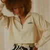 Lee Half Zip Crop - Vanilla