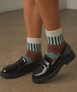 Peppermayo Never Be The Same Socks - Orange & Green