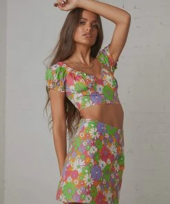 Peppermayo Exclusive New & Most Loved Brady Crop Top - 70s Floral 11 Peppermayo Exclusive New & Most Loved Brady Crop Top - 70s Floral