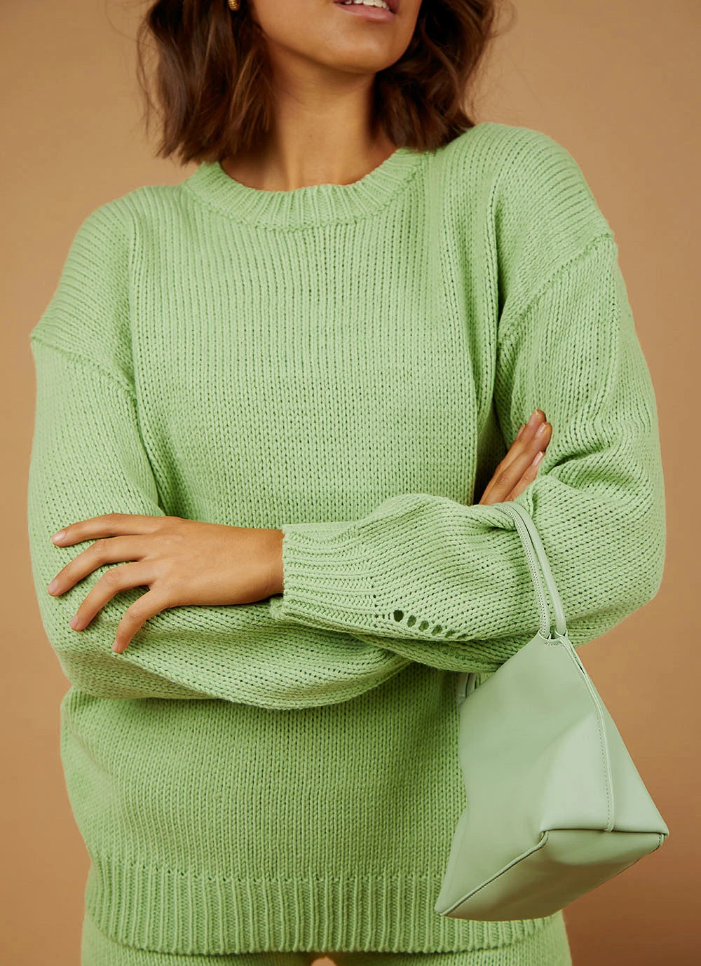 Peppermayo New Tops Northwood Knit Jumper - Sage 3 Peppermayo New Tops Northwood Knit Jumper - Sage