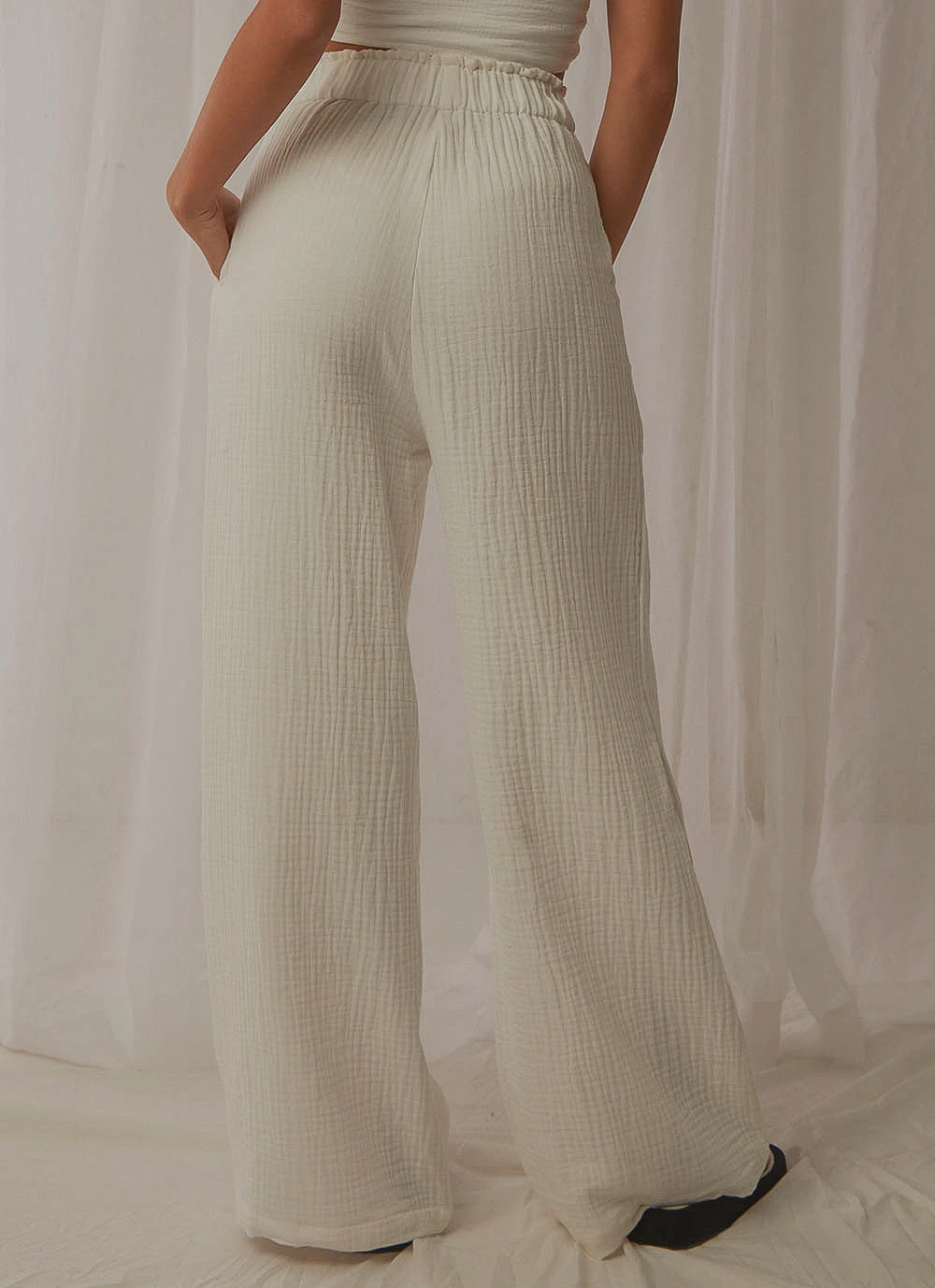 Peppermayo Exclusive New & Most Loved Seville Pant - White Muslin 8 Peppermayo Exclusive New & Most Loved Seville Pant - White Muslin