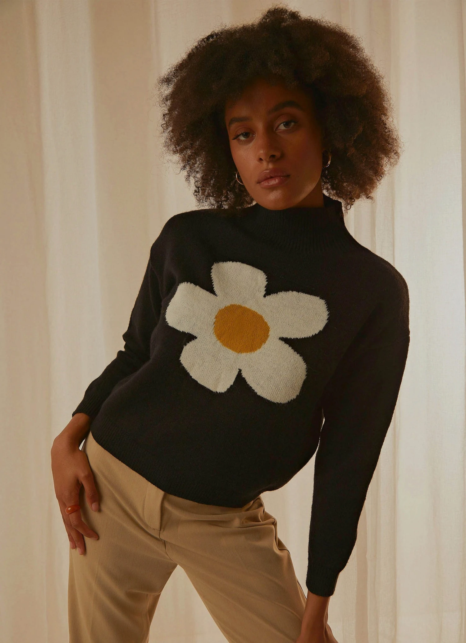 Peppermayo Flora Knit Sweater - Black 4 Peppermayo Flora Knit Sweater - Black