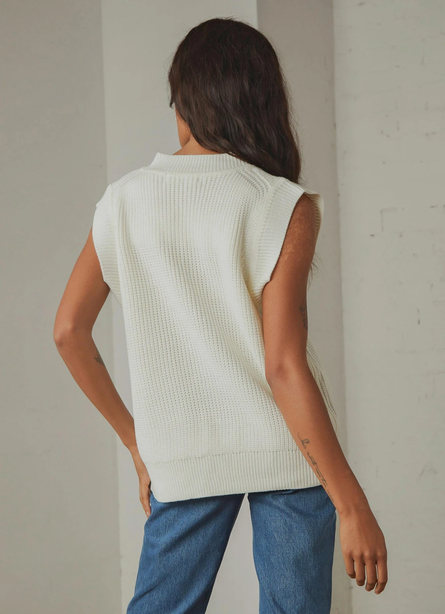 Peppermayo Everything About You Knit Vest - White 7 Peppermayo Everything About You Knit Vest - White