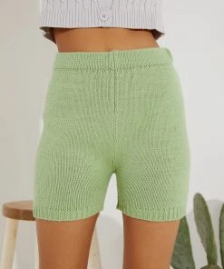 Peppermayo The Exchange Knit Shorts - Sage New & Most Loved