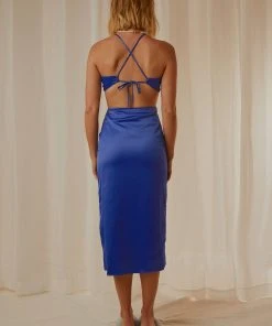 Peppermayo Exclusive Au Revoir Midi Dress - Cobalt Blue New & Most Loved 13 Peppermayo Exclusive Au Revoir Midi Dress - Cobalt Blue New & Most Loved