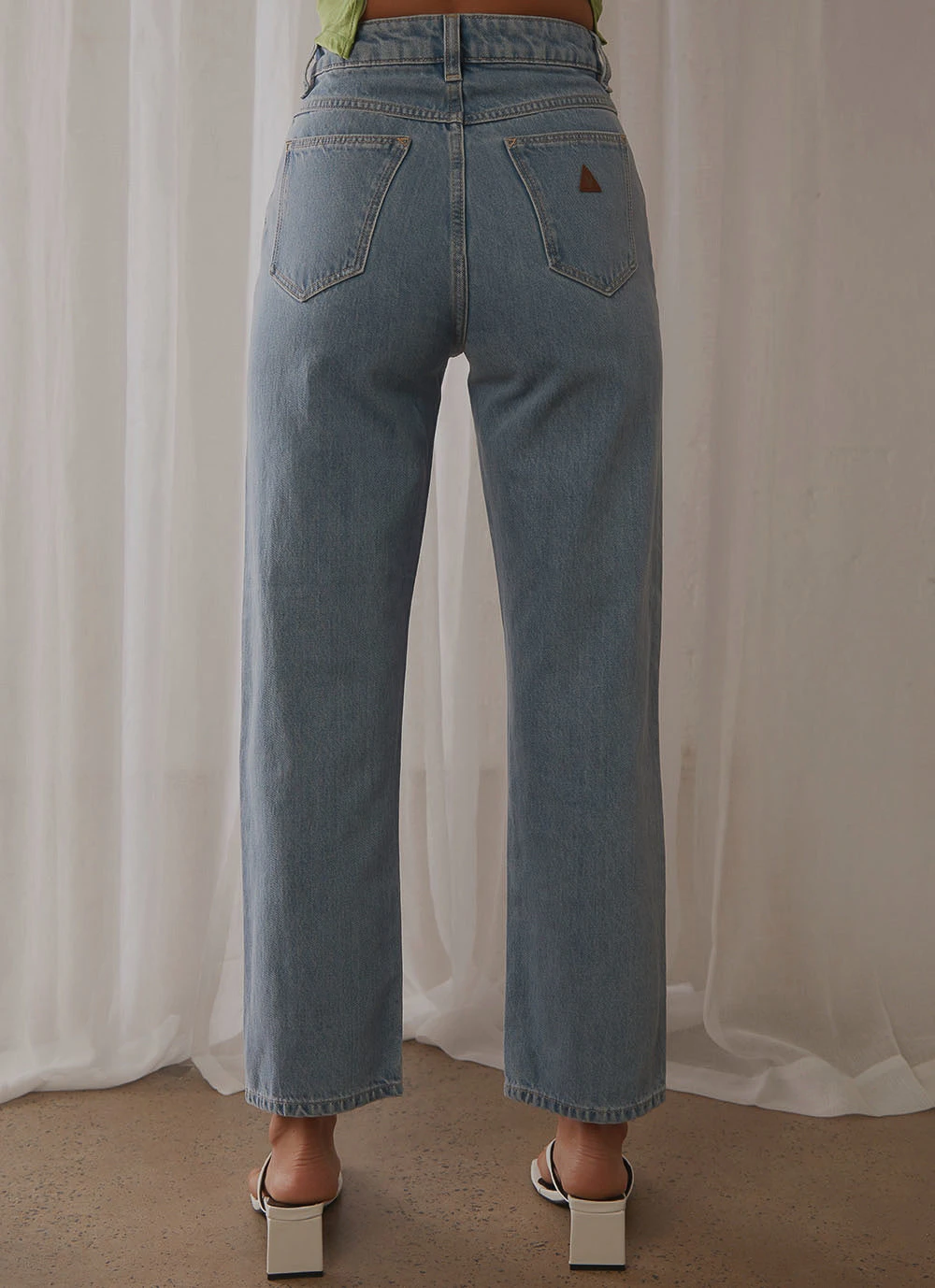 Abrand A Venice Straight Jeans - Waterfalls Blue 6 Abrand A Venice Straight Jeans - Waterfalls Blue