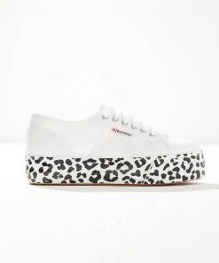 Superga 2790 Cotw Printed Sneaker - White/ Leopard 5 Superga 2790 Cotw Printed Sneaker - White/ Leopard