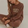 Vacancy Supply New & Most Loved Camp Varsity Crewneck - Choc Brown 1 Vacancy Supply New & Most Loved Camp Varsity Crewneck - Choc Brown