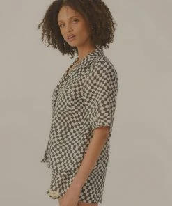 Vacancy Supply Turbocharge Organic Linen Shirt - Charcoal-White New & Most Loved 10 Vacancy Supply Turbocharge Organic Linen Shirt - Charcoal-White New & Most Loved