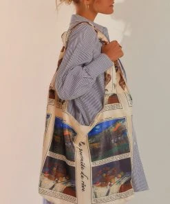 Peppermayo New & Most Loved Weekend In Positano Tote Bag - Natural