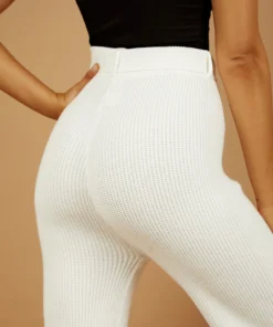 Peppermayo New Bottoms Balancing Knit Pants - White 9 Peppermayo New Bottoms Balancing Knit Pants - White