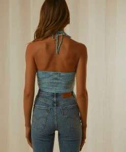 Peppermayo New & Most Loved Girls Night Halter Top - Blue 9 Peppermayo New & Most Loved Girls Night Halter Top - Blue