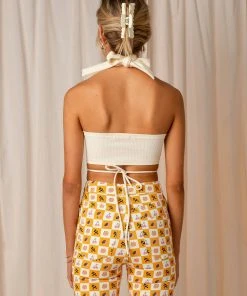 Peppermayo Exclusive On The Run Crop - Ivory New & Most Loved