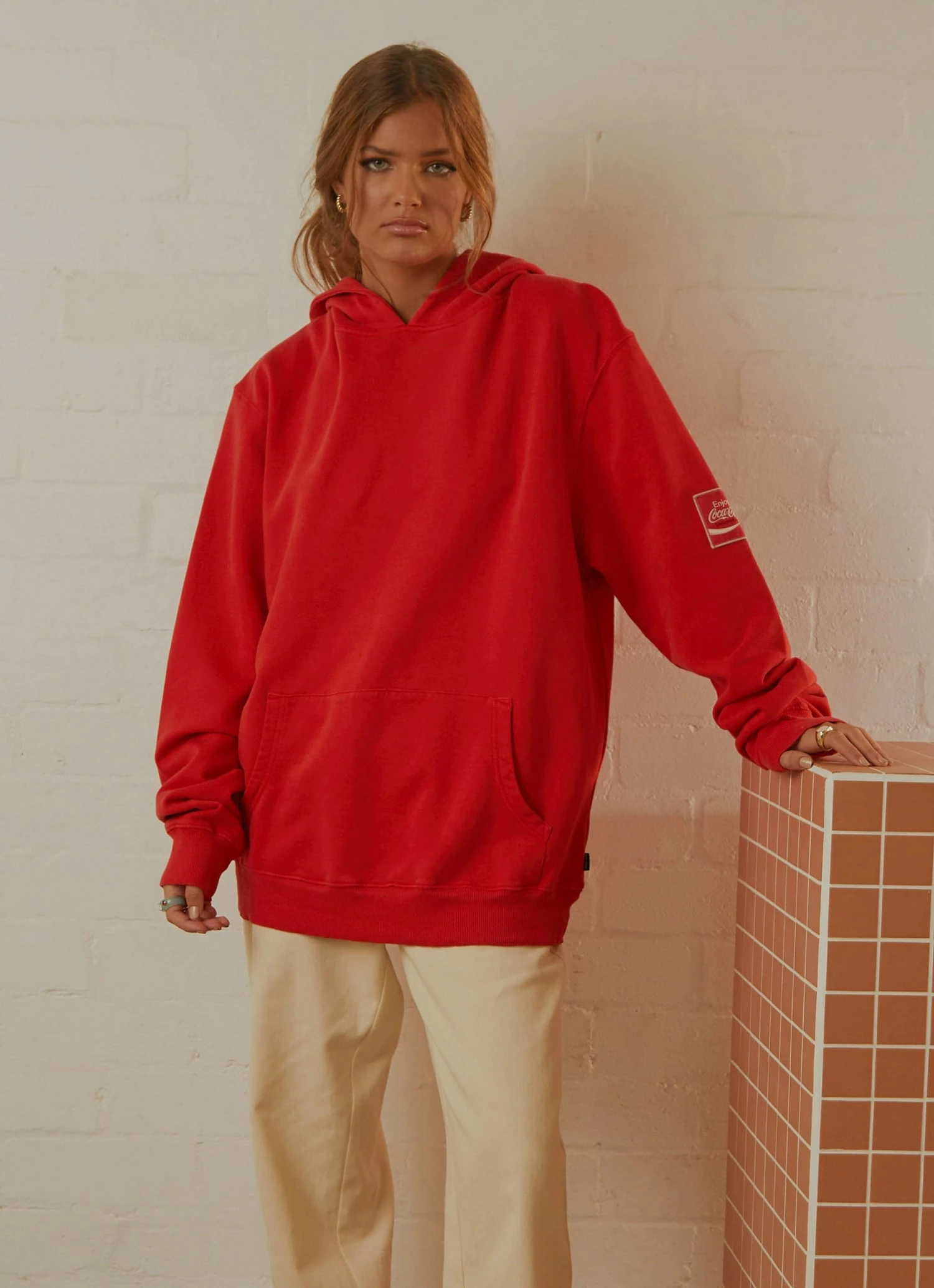 Rolla's Coca Cola Hoodie - Coke Red 6 Rolla's Coca Cola Hoodie - Coke Red