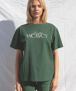 Vacancy Supply Late Checkout Tee - Forest Green