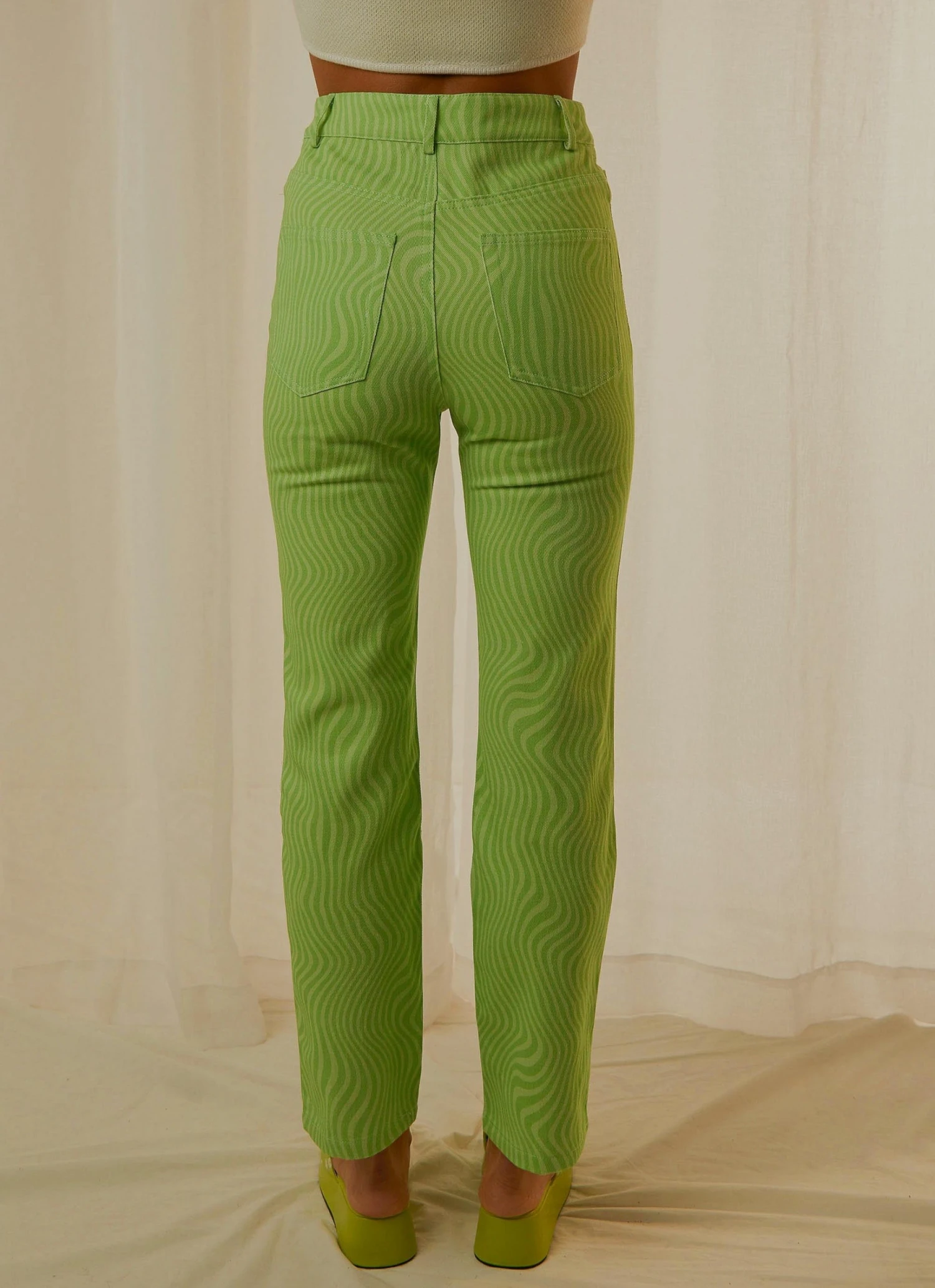 Peppermayo Exclusive Electric Avenue Pants - Lime Wave New & Most Loved 8 Peppermayo Exclusive Electric Avenue Pants - Lime Wave New & Most Loved