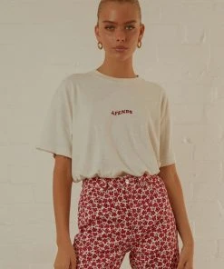 Afends Grow Some Hemp Oversized Tee - Off White New & Most Loved