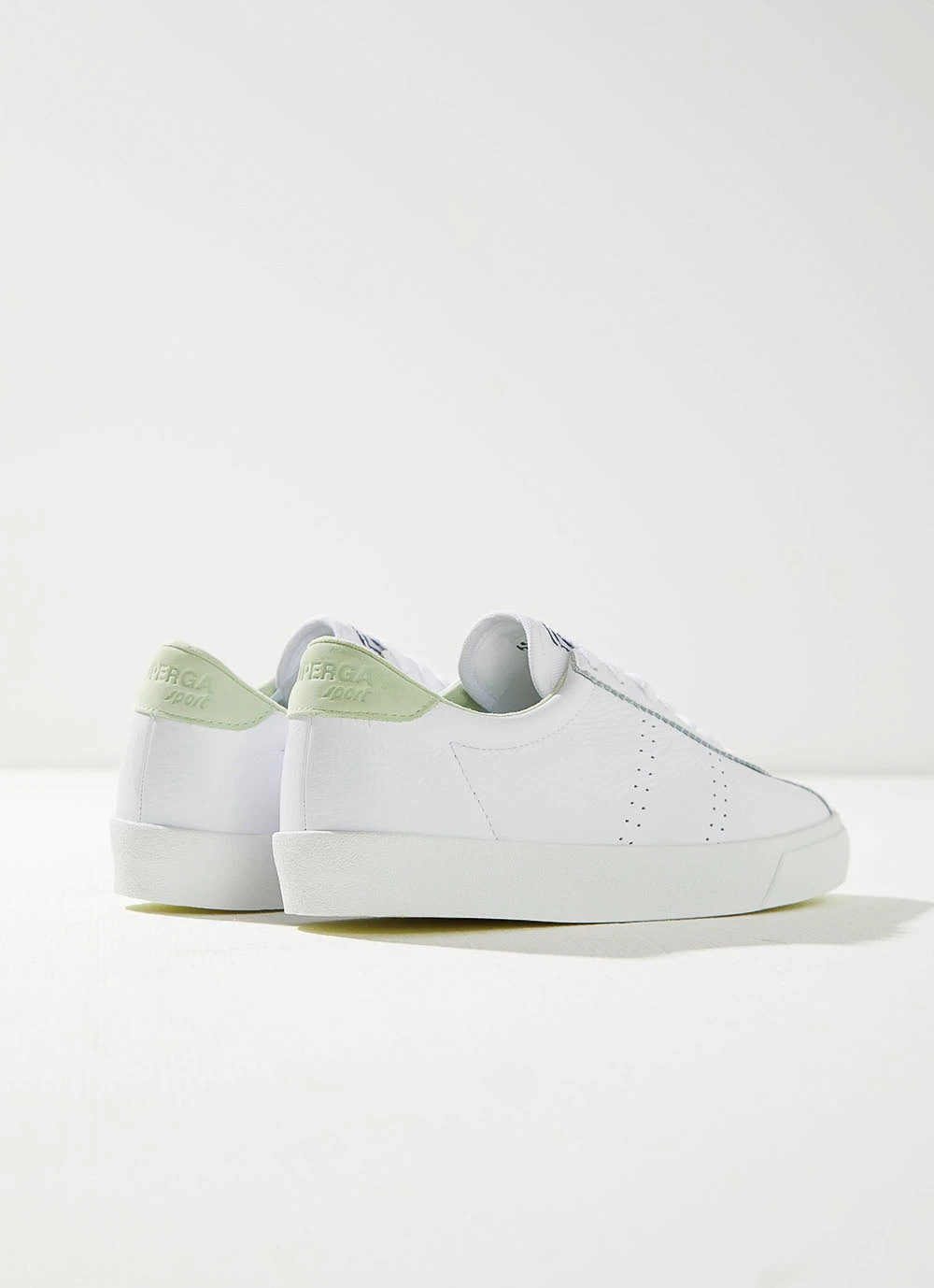 Superga 2843 Clubs Sneaker - A0F White/Green 7 Superga 2843 Clubs Sneaker - A0F White/Green