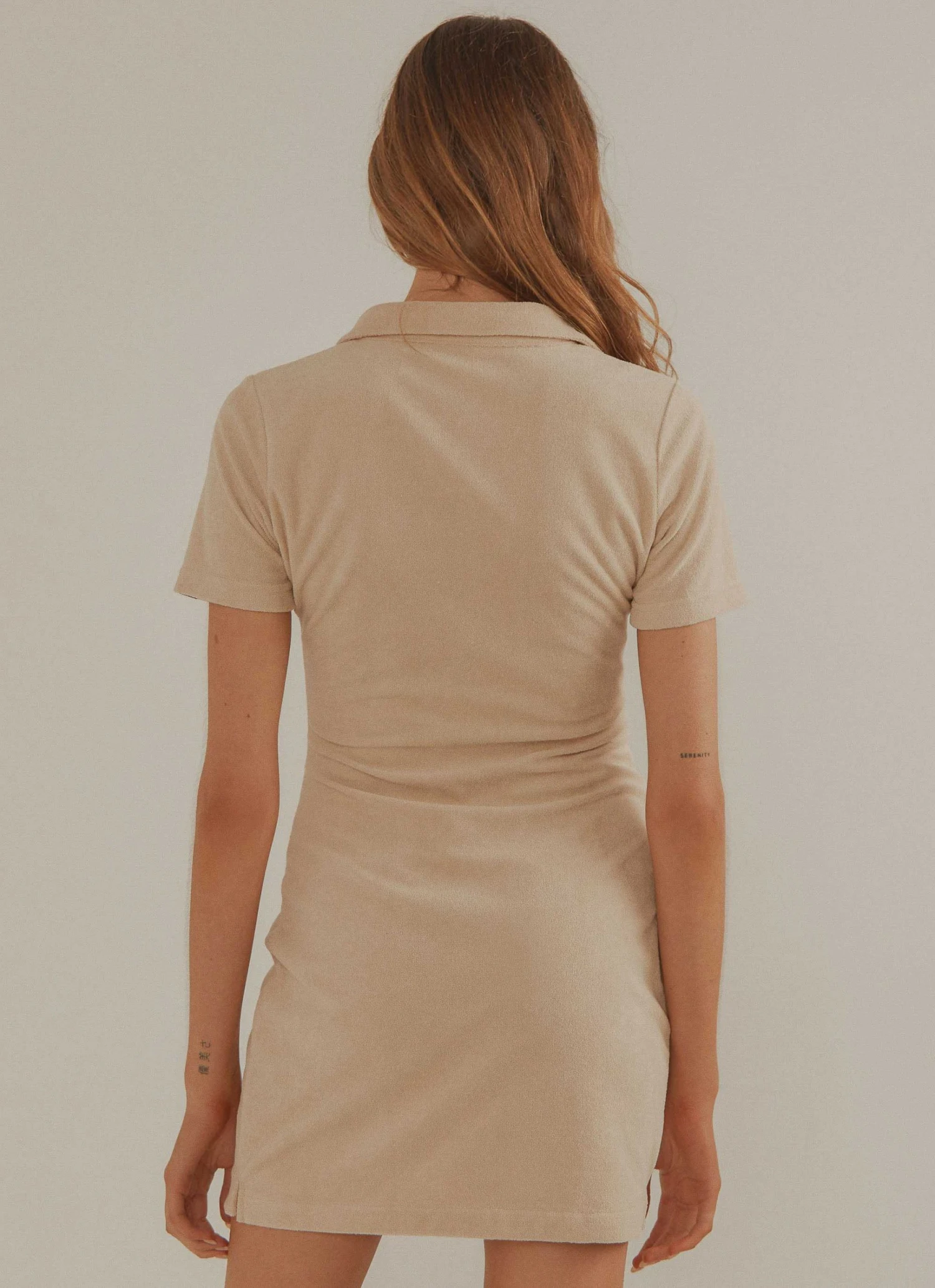 Vacancy Supply Daylight Terry Mini Dress - Beige 7 Vacancy Supply Daylight Terry Mini Dress - Beige