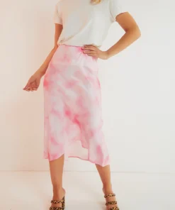 Peppermayo Exclusive West Village Skirt - Pink Tie Dye Bottoms