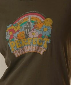 Rolla's New & Most Loved Coke Perfect Harmony Tomboy Tee - Washed Black